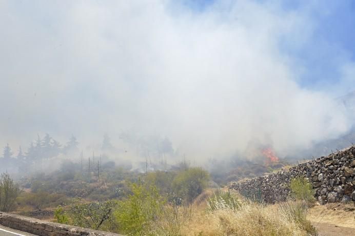 Incendio en la zona de Llano Grande