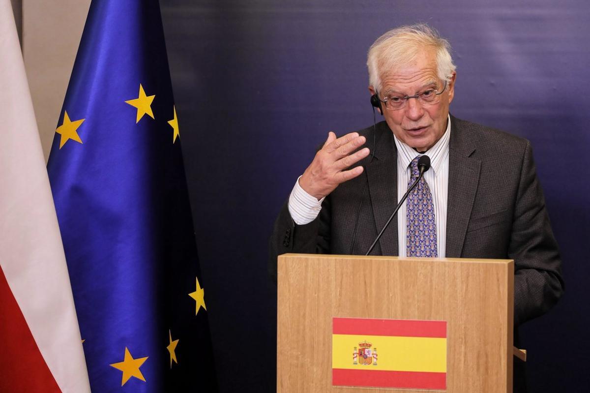 Warsaw (Poland), 30/08/2019.- Spanish Foreign Minister Josep Borrell speaks during a press conference after his meeting with Polish Foreign Minister Jacek Czaputowicz in Warsaw, Poland, 30 August 2019. (Polonia, España, Varsovia) EFE/EPA/PAWEL SUPERNAK POLAND OUT