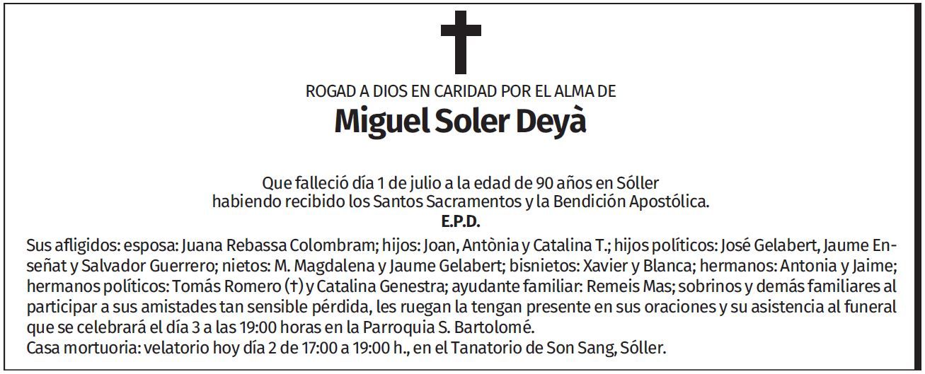 Miguel Soler Deyà