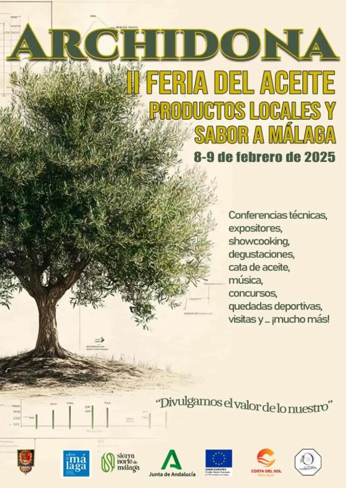 Cartel promocional del evento en Archidona.