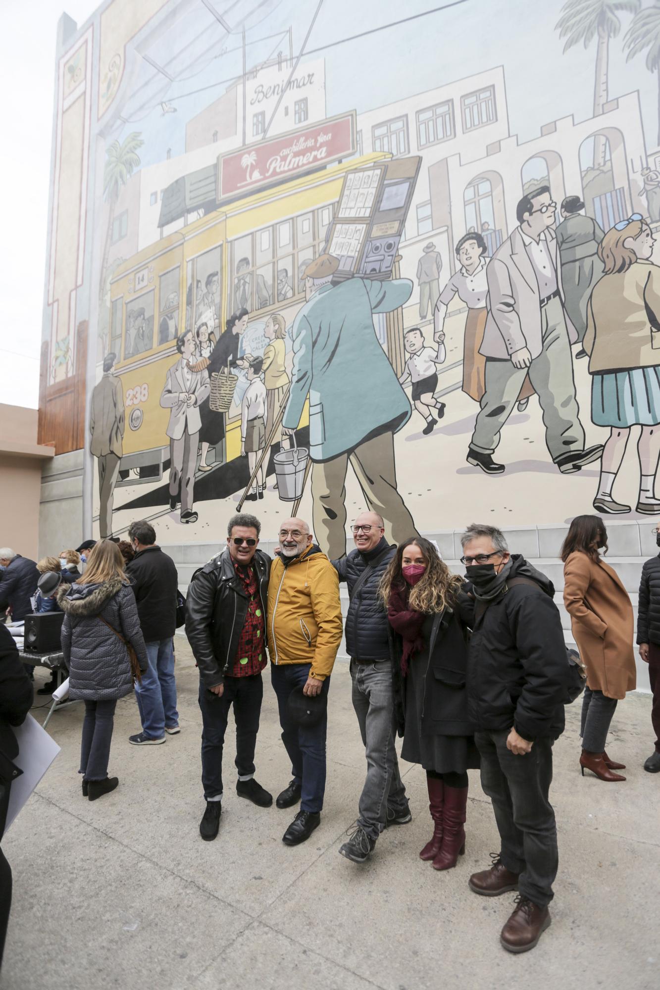 Así es el mural costumbrista de Paco Roca y Martín Forés en Natzaret