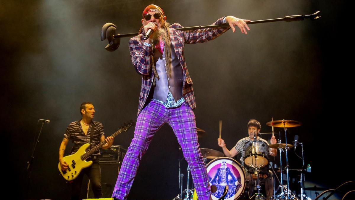 El Drogas durante un concierto en el festival PortAmérica.