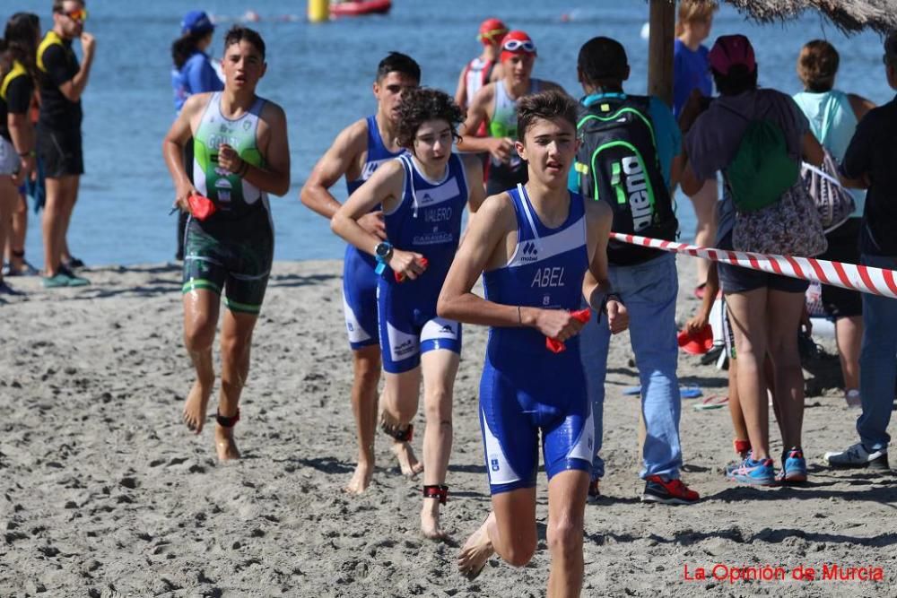 Final de triatlón de Deporte en Edad Escolar