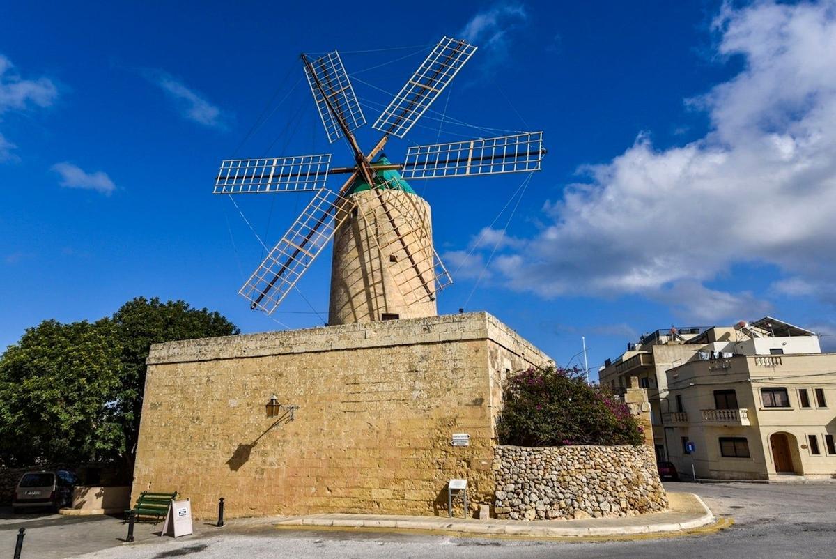 Malta, molino Ta Kola, Gozo