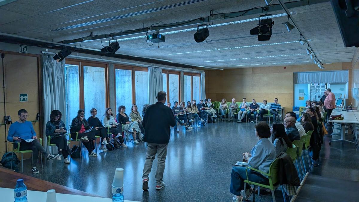 Un moment de l'Assemblea de la Taula de Participació Social del Centre Penitenciari Obert de Girona