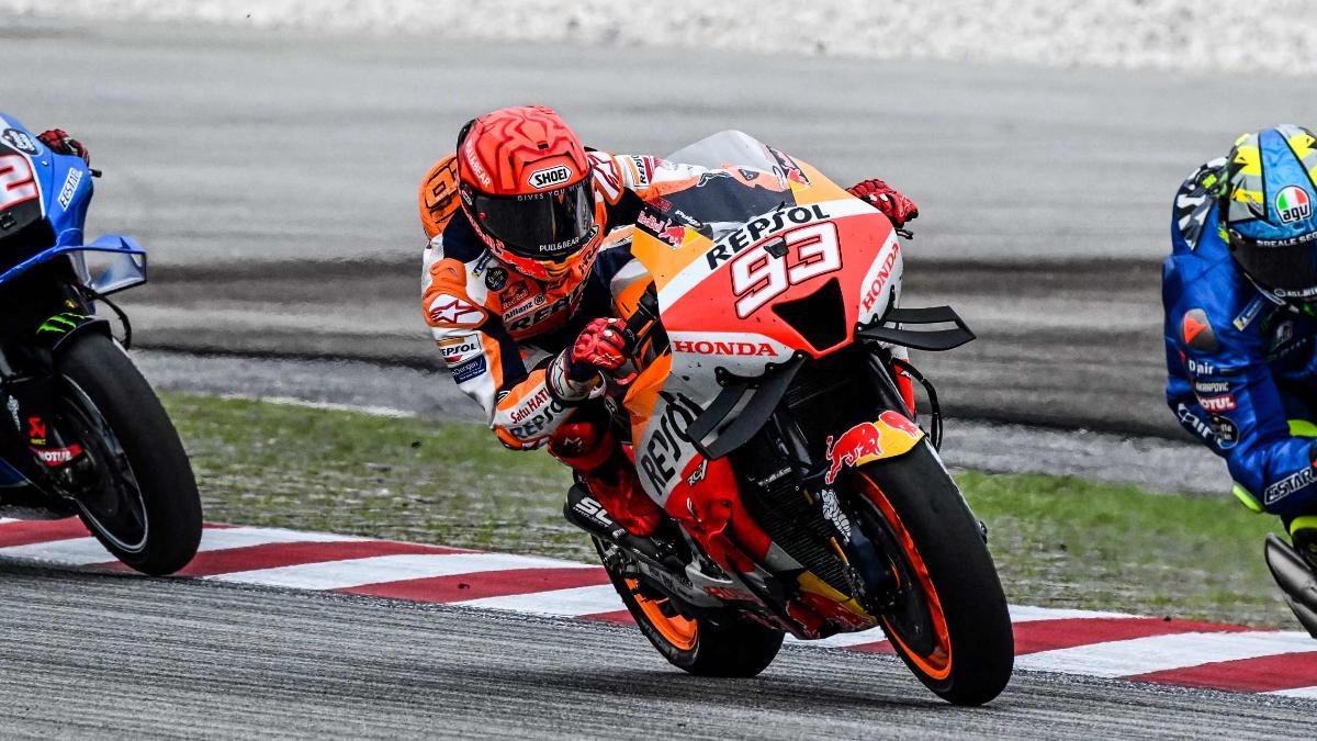 Marc Márquez durante el GP de Sepang