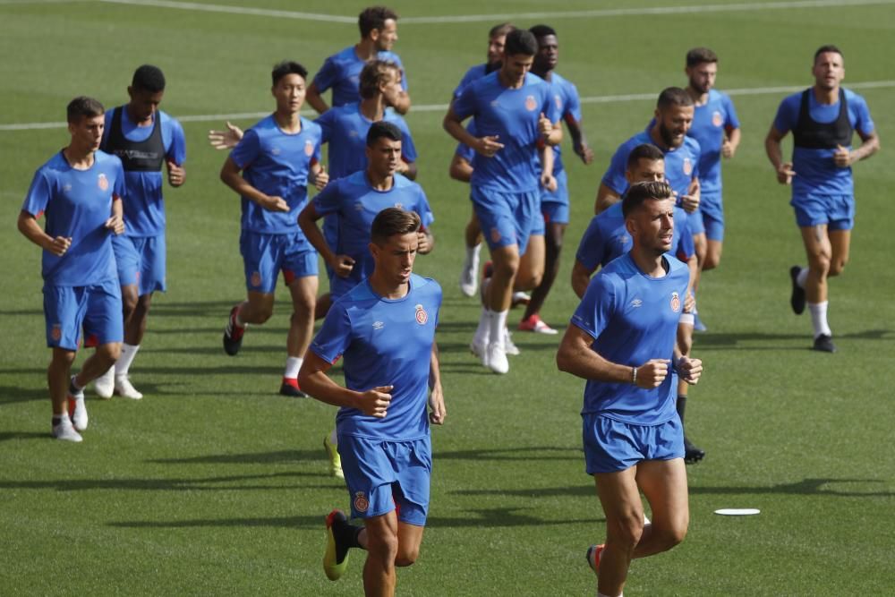 Darrer entrenament del Girona abans del partit contra el Reial Madrid