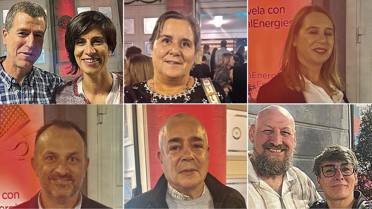 Soledad Martínez y Mikel, su acompañante; Cristina Cabrero, Susana Fernández, Javier Buznego, César Mario Fernández, y Gustavo Suárez y Silvia Blanco (en las imágenes, arriba, de izquierda a derecha; y abajo, de izquierda a derecha) vivieron el lunes una de las noches más especiales de su vida al asistir por primera vez a una función de ópera, en este caso «El barbero de Sevilla», en una sexta función ofrecida por TotalEnergies para sus empleados, clientes y amigos de diferentes ámbitos. «Nos ha encantado la función, y estamos muy agradecidos a TotalEnergies», señalaron de forma unánime, sin dejar de lado algo importante: «Repetiremos esta experiencia».