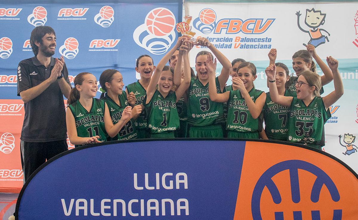 Campeon Alevín Femenino:  CB Escolapias.