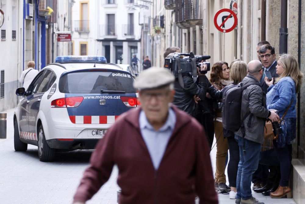 L'acusat del doble crim de Susqueda compareix al jutjat de Santa Coloma de Farners