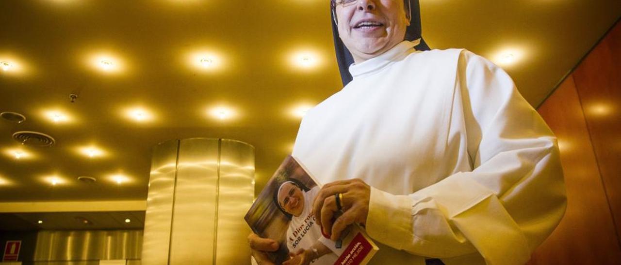 Sor Lucía Caram, ayer antes de su charla en Castelló.