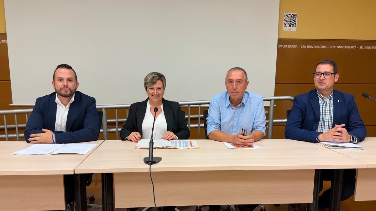 Rafa Mas, Raquel Tamarit, Joan Baldoví y Víctor García en Alicante.
