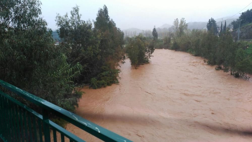 Las imágenes del temporal de lluvia en Málaga