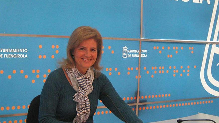 Balance. La alcaldesa de Fuengirola, Esperanza Oña, ayer en rueda de prensa.