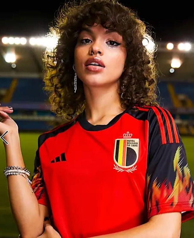 Camisa roja unisex de la primera equipación de Bélgica para la Copa Mundial 2022 de adidas Football