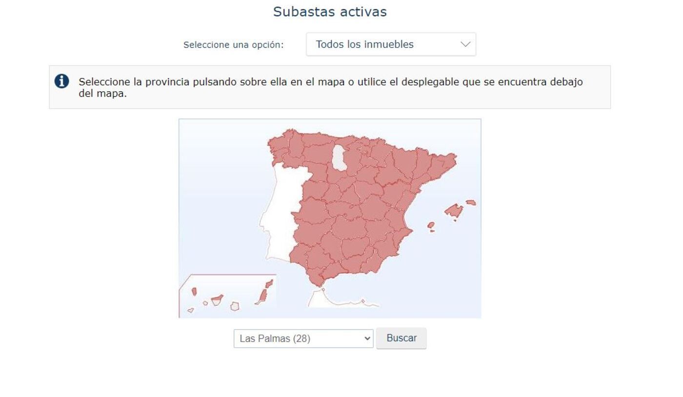 Portal de subastas del BOE