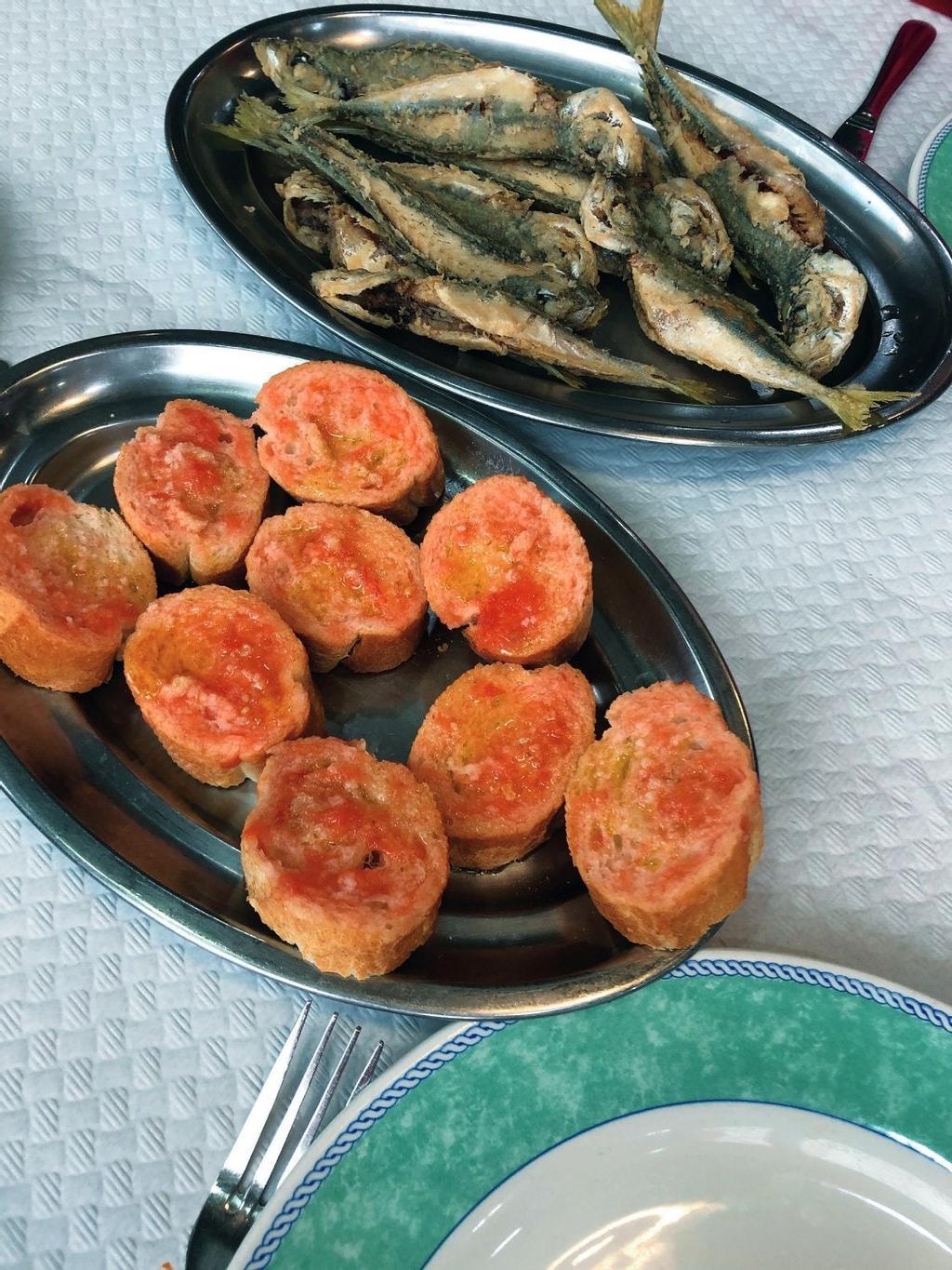 Desayuno típico de los pescadores