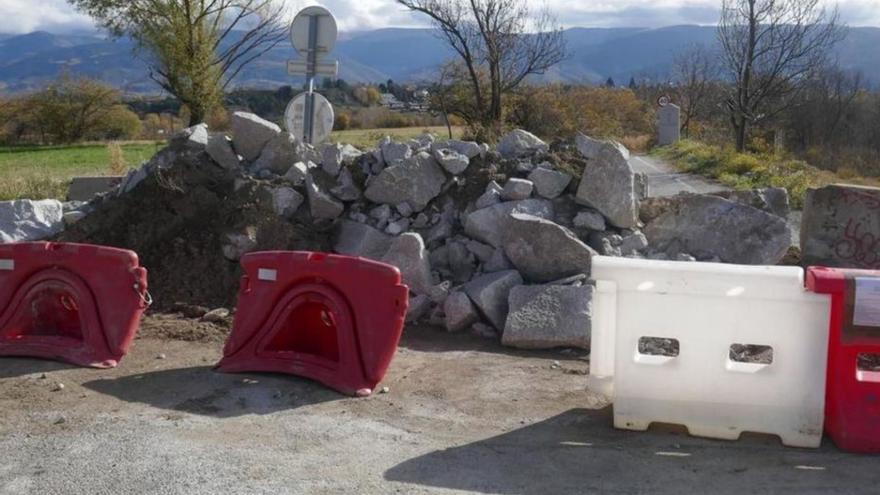 El Camí de la Vinyola de Puigcerdà tancat al trànsit | ARXIU PARTICULAR