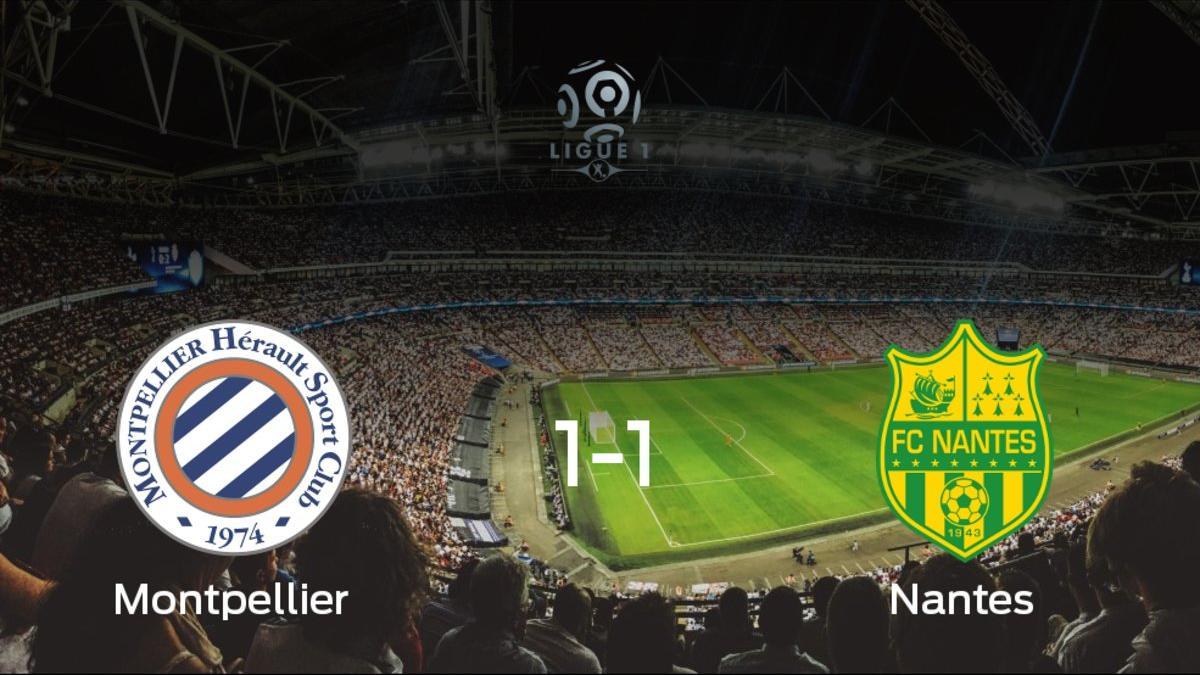 El Montpellier y el Nantes firman las tablas tras empatar 1-1
