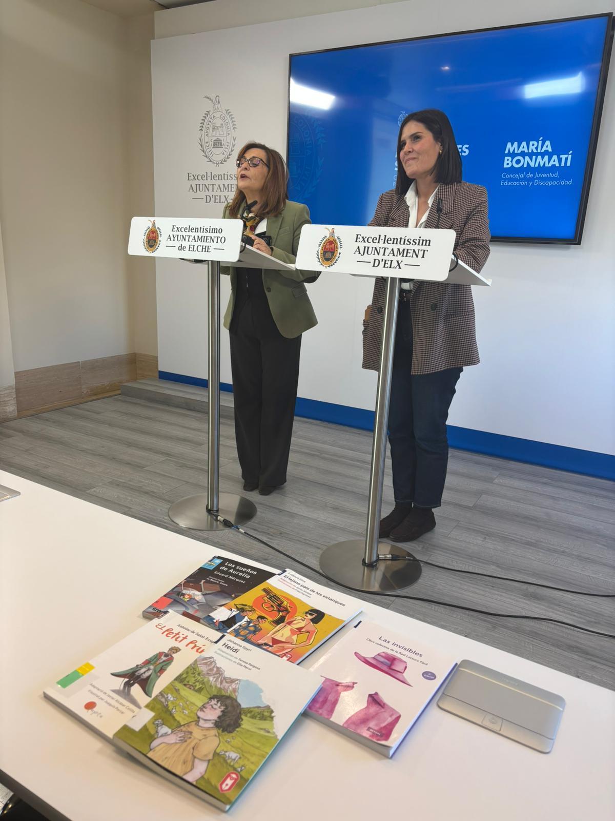 Las ediles de Biblioteca y Discapacidad presentaron el proyecto de Lectura Fácil en Elche