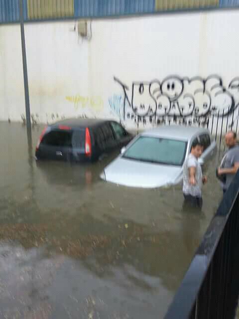 Inundación en el grupo San Andrés de Dénia.
