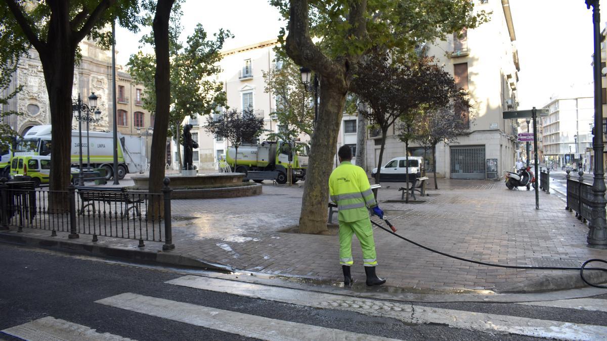 El hotel Catalonia sufre daños tras los disturbios en la madrugada del Pilar