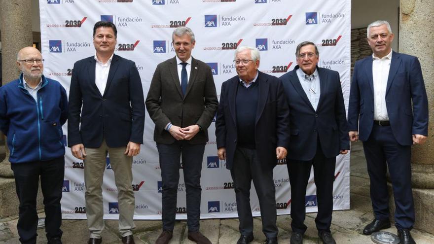 Alfonso Rueda, ayer, en la presentación de la encuesta.   | // XOÁN ÁLVAREZ