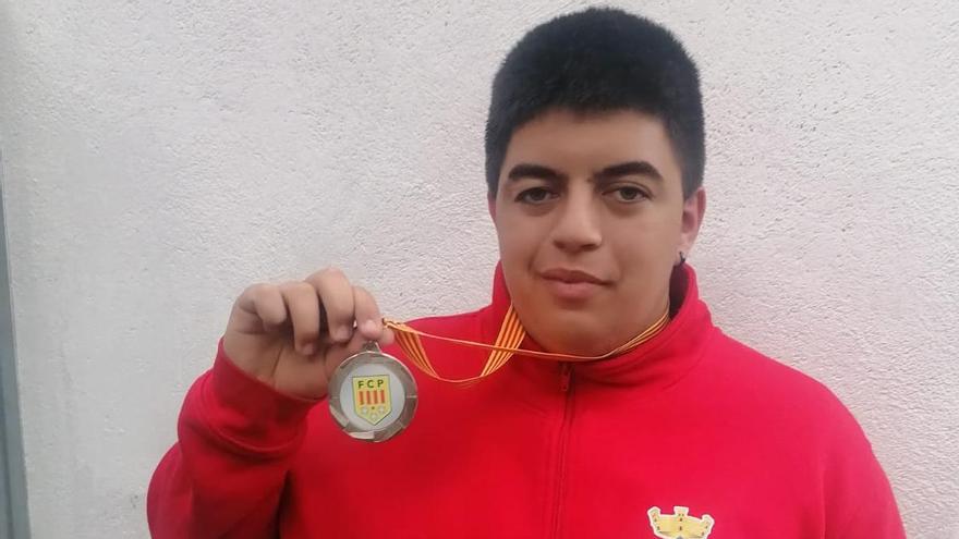 Subcampionat català juvenil de petanca per a Cristian Izquierdo, del CP Castellgalí