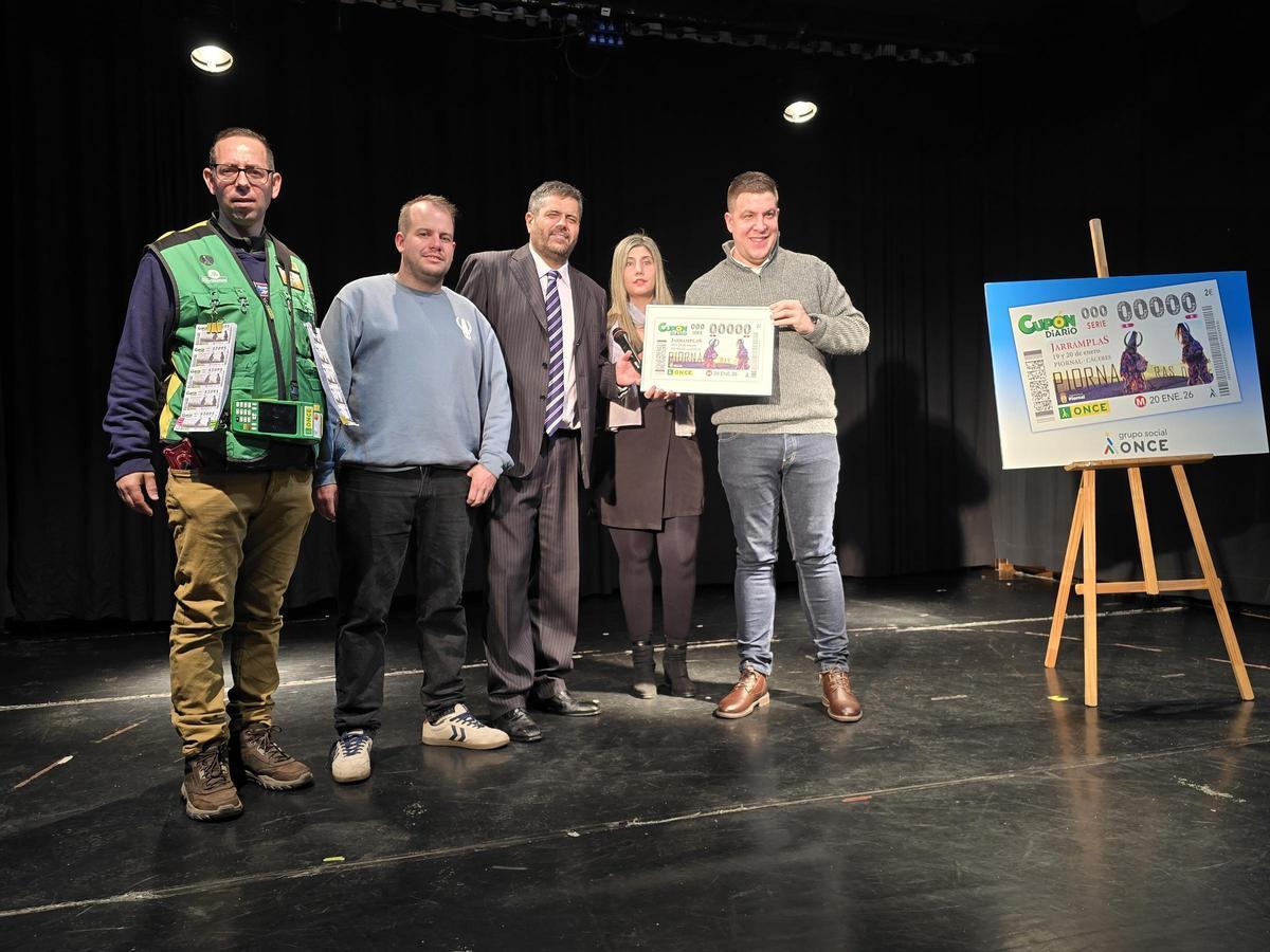Presentación del cupón de la ONCE dedicado a Jarramplas.