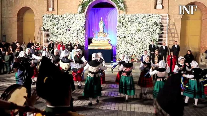 Ofrenda floral de las fiestas patronales  a la Purísima en Torrevieja