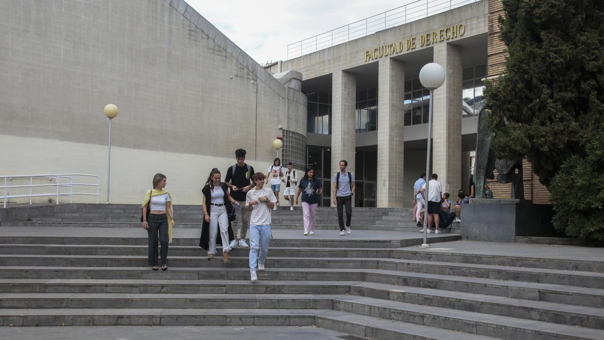 Primer día de clase en la Universidad de Zaragoza, el pasado mes de septiembre.