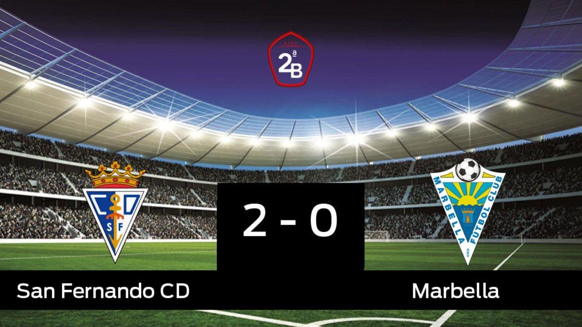 Los tres puntos se quedaron en casa: San Fernando 2-0 Marbella