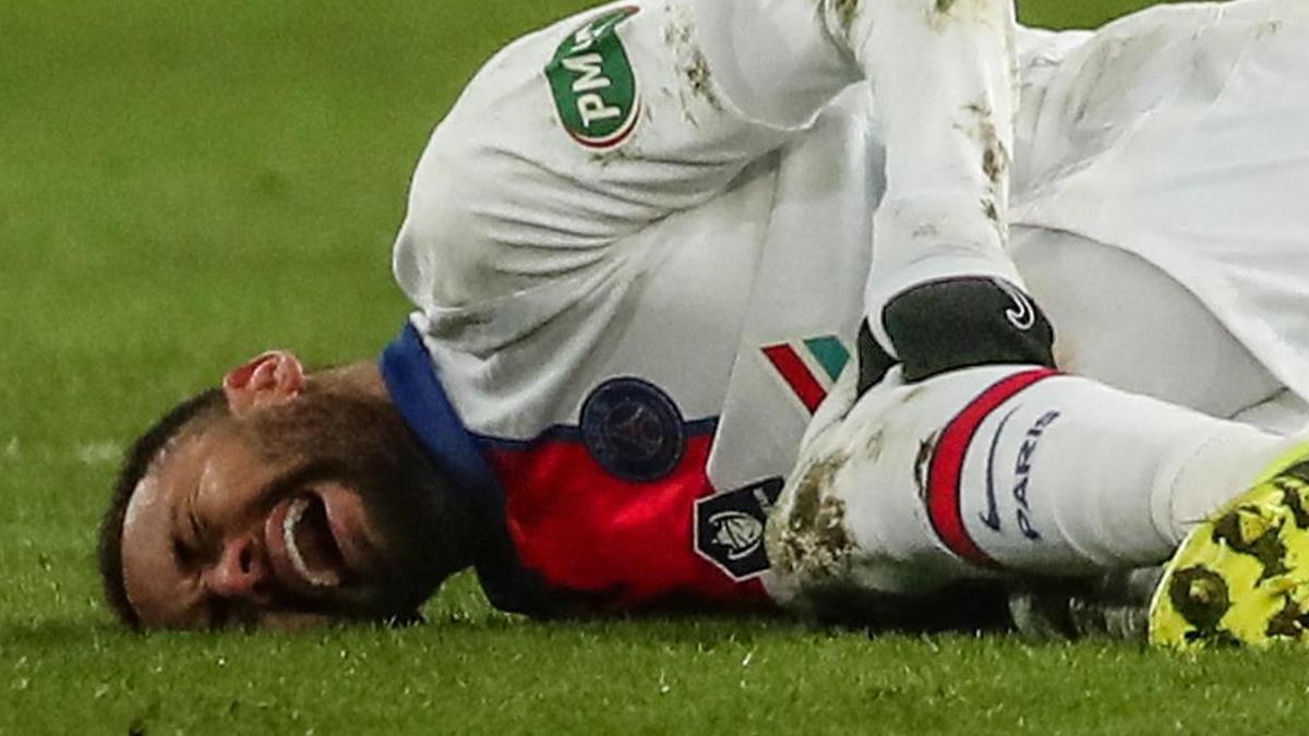 ¡Alarma en el PSG! El momento exacto en el que Neymar se podría haber lesionado ante el Caen
