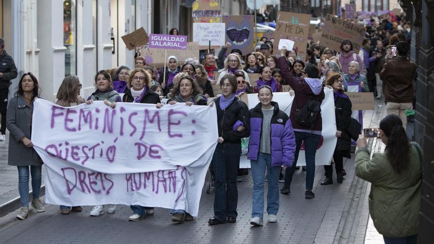 Los momentos más destacados del 8M en Sagunt