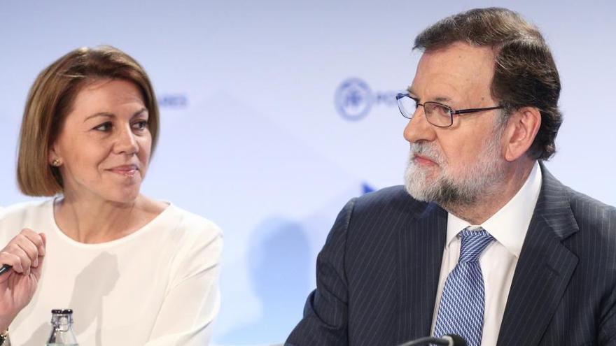 Cospedal y Rajoy, en una foto de archivo.