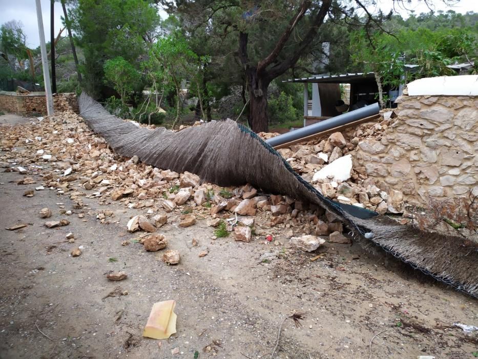 El temporal descarga sobre Ibiza y Formentera