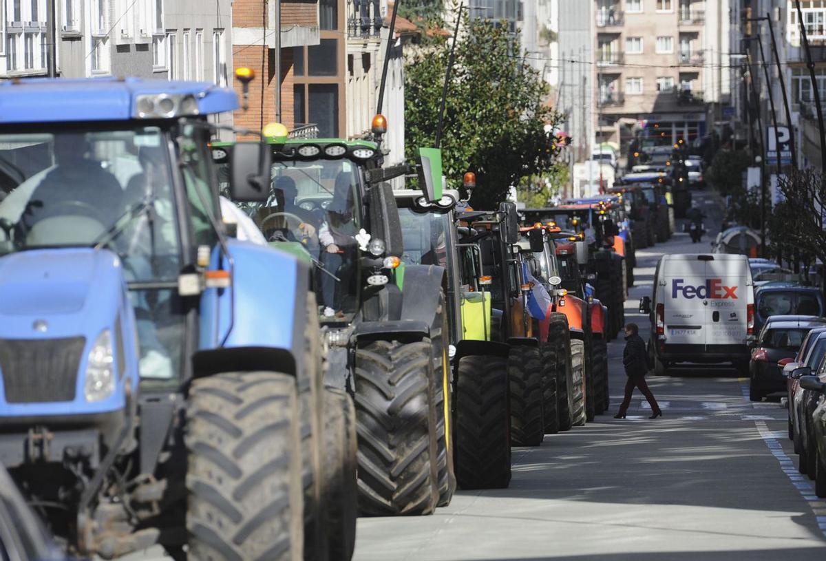 La jornada remató con la lectura de un manifiesto con
 las reivindicaciones del sector.   | // BERNABÉ/JAVIER LALÍN