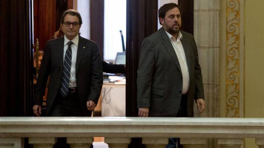 Mas y Junqueras pactan declarar
la independencia en 18 meses