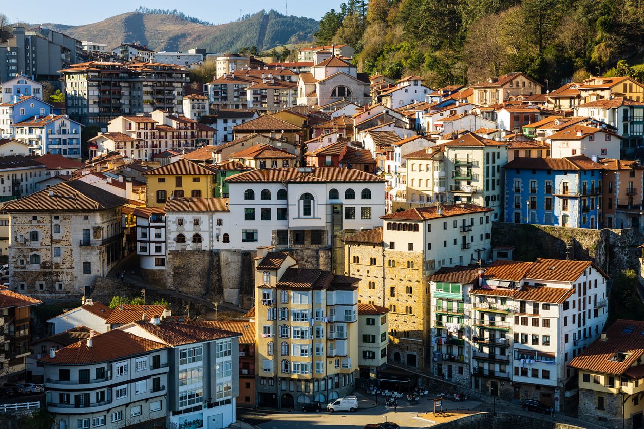 El pueblo de Mutriku, o Motrico, en Guipúzcoa