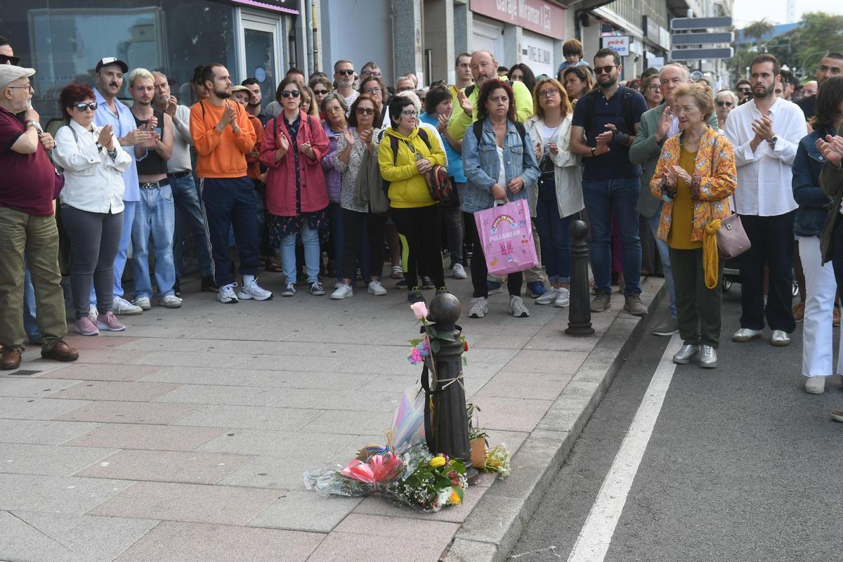 Homenaje a Samuel Luiz en A Coruña por el tercer aniversario de su muerte