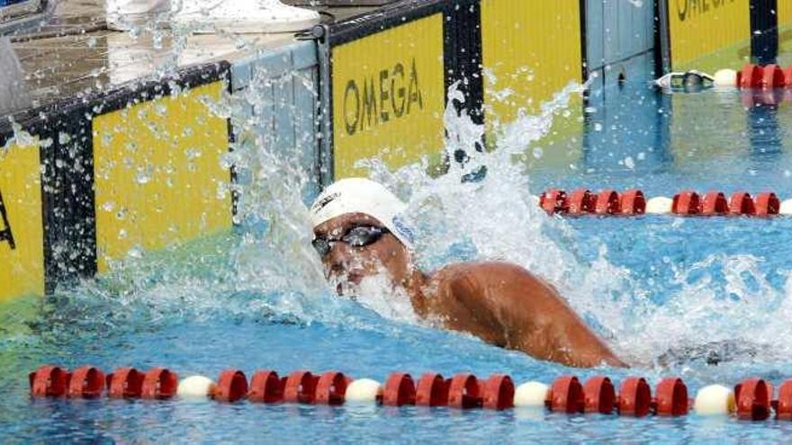 Carlos Peralta, en plena competición.