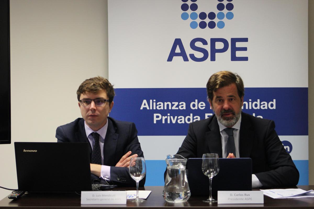 Carlos Rus y Luis Mendicuti, directivos de ASPE.