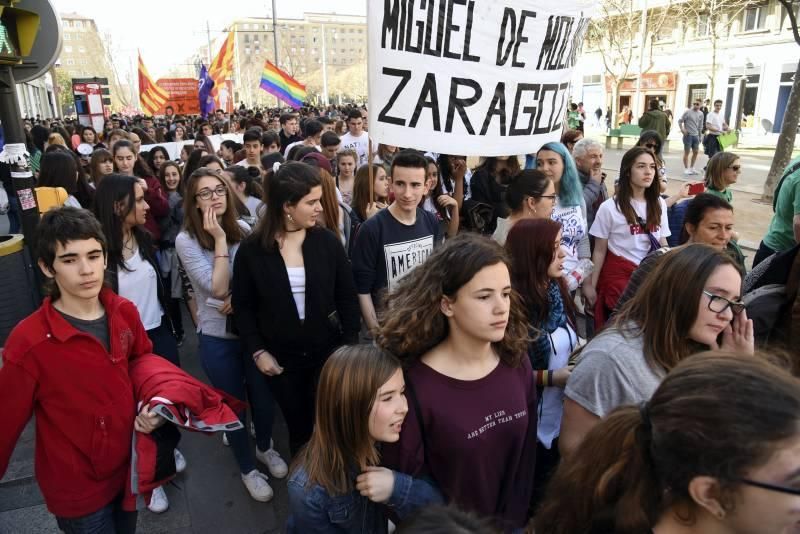 Huelga educativa en Zaragoza