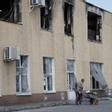 Edificio dañado en Belgorod (Rusia).