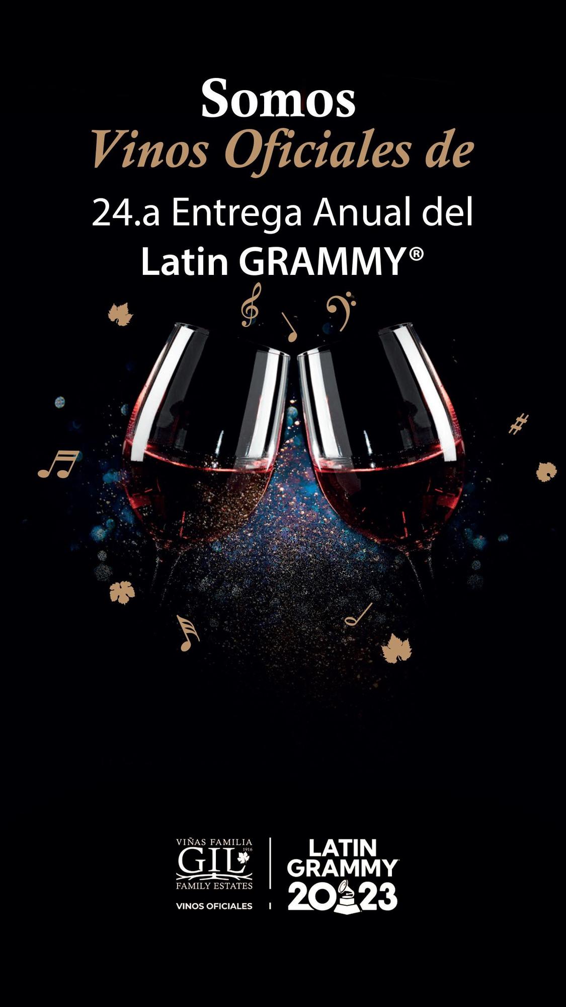 vinos oficiales de los Latin Grammy 2023