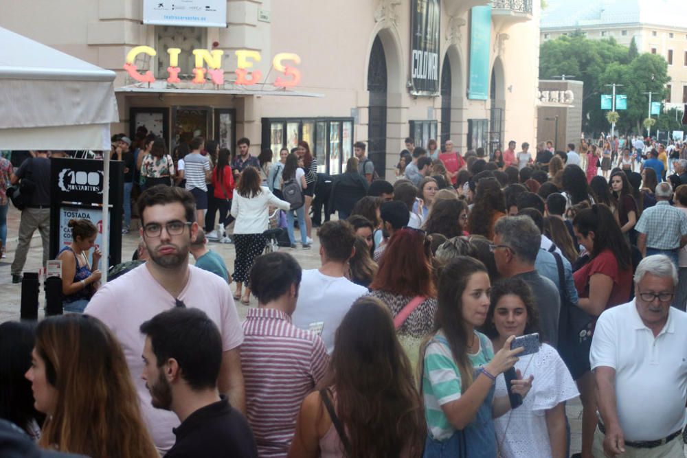 Los actores, guionistas y directores Javier Calvo y Javier Ambrossi, y actor Brays Efe han abierto con un encuentro en el cine Albéniz la presente edición del festival malagueño dedicado a la tv