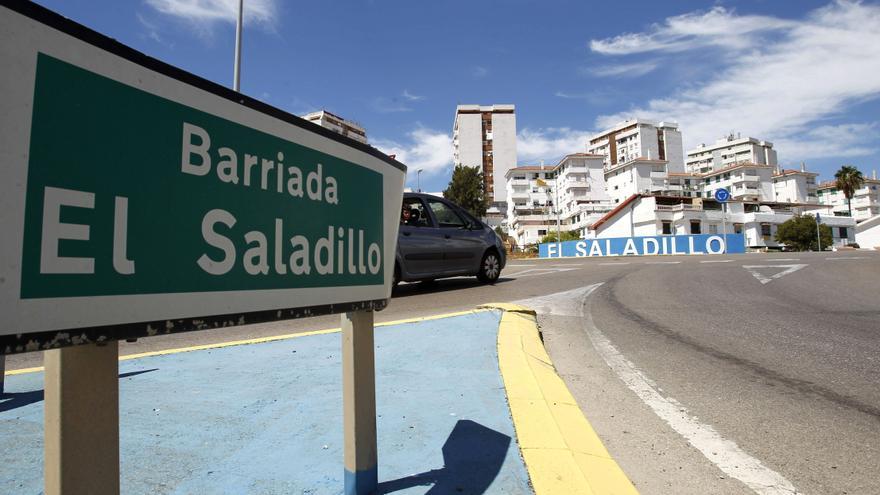 Entrada de la barriada El Saladillo, donde se ha producido el tiroteo.