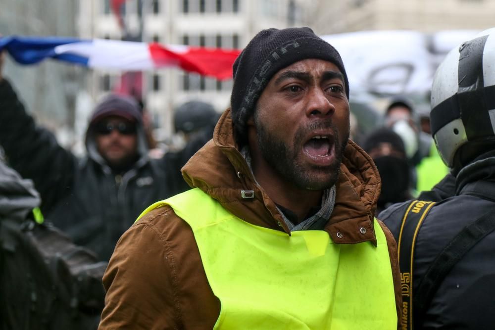 Protesta de los 'chalecos amarillos' en París