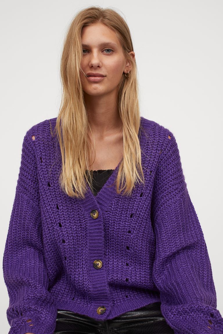 Cardigan morado de H&M