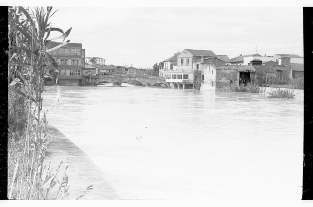 El río Segura a su paso por Rojales en 1970